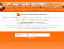 Tablet Screenshot of imei-check.de